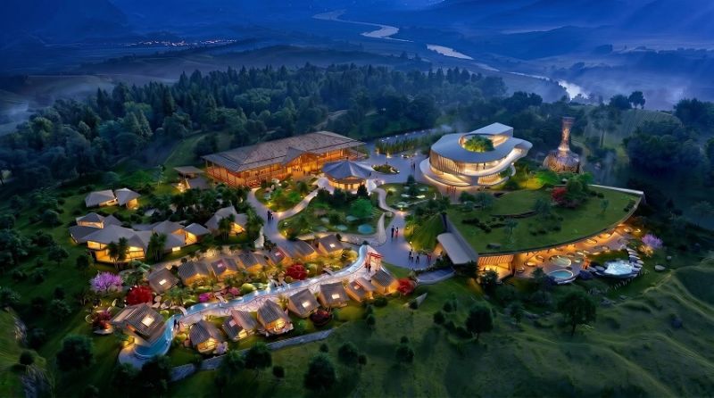 Onsen VNJ tổng thầu hệ thống Onsen, cơ điện hạ tầng tại Khu tắm ng&acirc;m, nghỉ dưỡng kho&aacute;ng n&oacute;ng C&uacute;c Phương